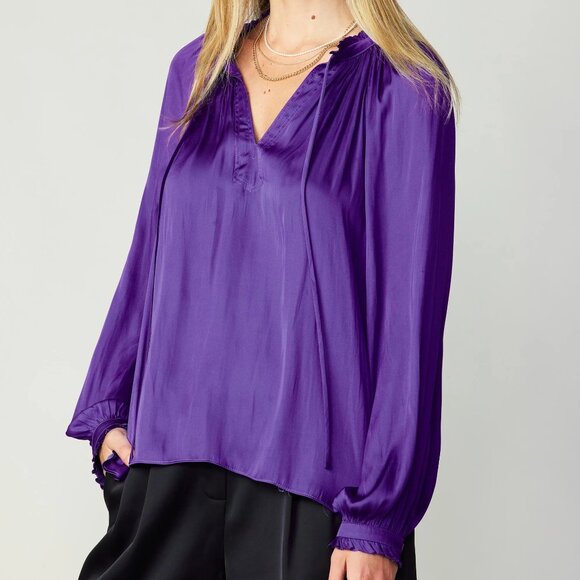 Current Air Vibrant Purple Blouse - Picture 2 of 7